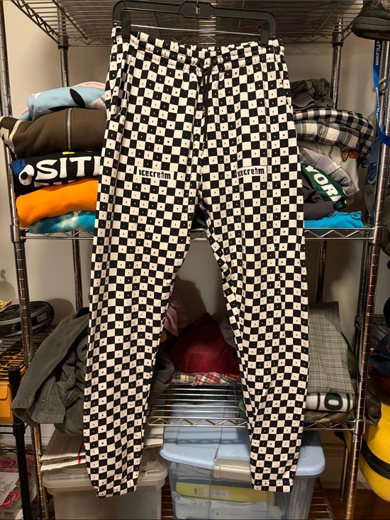 Icecream Other - Ice Cream Black & White Checkerboard Joggers